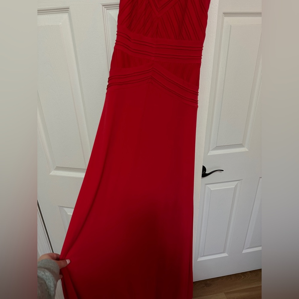 Calvin Klein Red Maxi Dress Size 6 - Picture 2 of 7